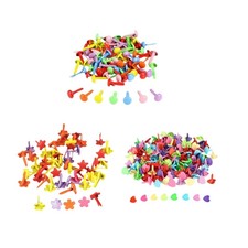 Metal Paper Fasteners Round Brads Heart Brads...