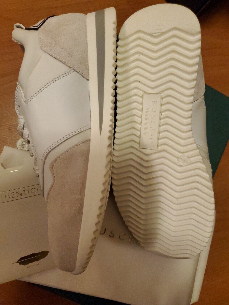 Baskets Buscemi Ventura Pour Enfant - Cuir Blanc - Taille US 11.5 / EU 28 - Neuf Avec Boîte