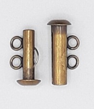 TWO RING JEWELRY MAKING SLIDING CLASP SIX PIECES