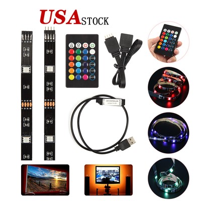 LED Strip Lights 5V USB TV Back Light 5050 RGB Color Changing and Remote Control