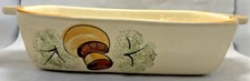 Bread Loaf Ceramic Mushroom Ovenware Pan 603 Los Angeles Potteries USA 1970