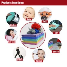 PVA Shammy Chamois Towel Hair Drying Car Cleaning Super Quick Water Absorbent