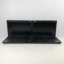 Lot of 2 Lenovo ThinkPad Edge 14" i3-M380 2GB Laptops AS IS BOOTS TO BIOS
