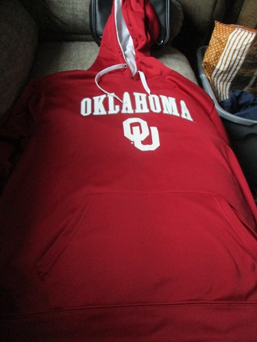 Oklahoma Sooners OU Hoodie Mens 2XL Red Pullover Sweatshirt Football - 第 1/6 張圖片