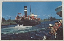 The Imperial Coburg Oil Tanker Ship Sault Ste. Marie Michigan MI Postcard