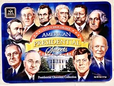 Collectible Tin American Presidential Sweets Free Shipping!!