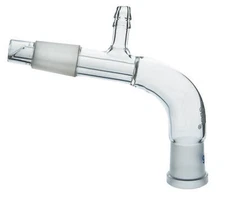 Adapter Receiver, Bend, Socket 19/26, Cone 19/26, Borosilicate Glass -Eisco Labs