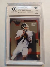 2017 Sage Hit Tyler O'Connor  Premier Draft Michigan State Spartans PKTO...