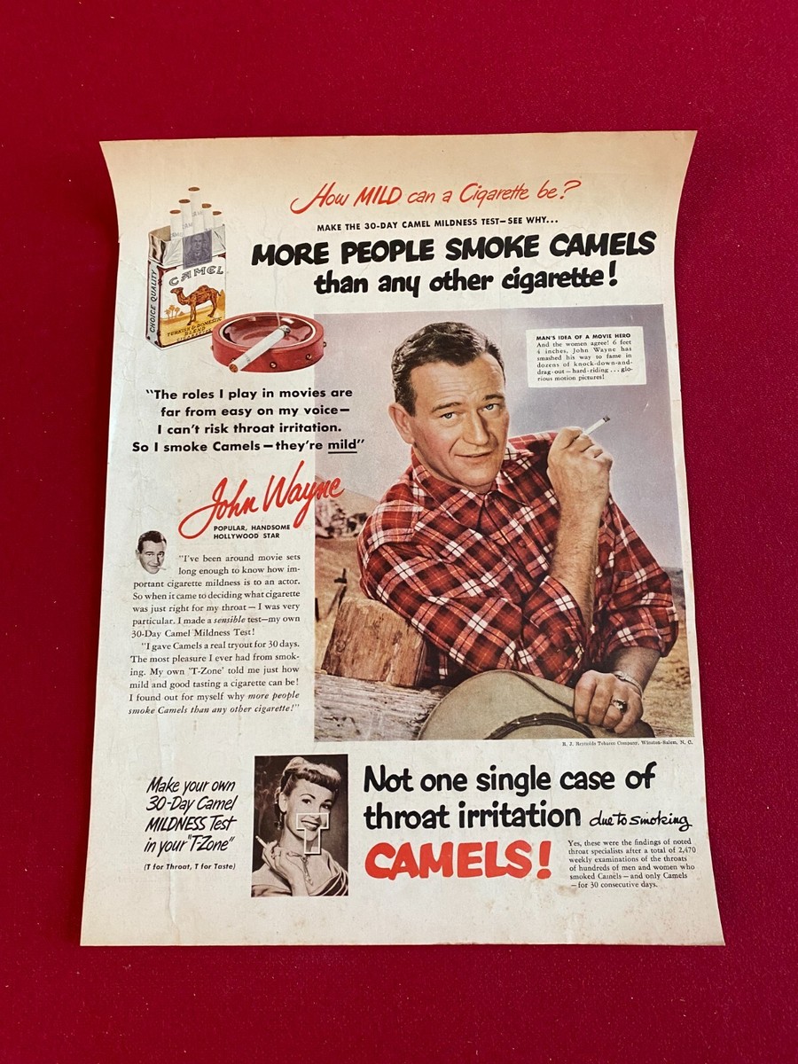 wayne cigarette brand 1954, John Wayne, 