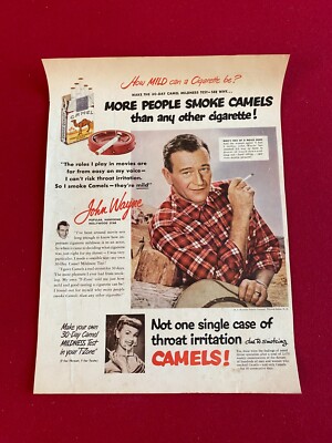 what cigarettes did john wayne smoke 1954, John Wayne, 
