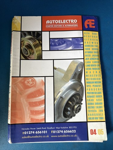AE AUTOELECTRO STARTER MOTOREN UND LICHTMASCHINEN TEILEKATALOG 2004 2005
