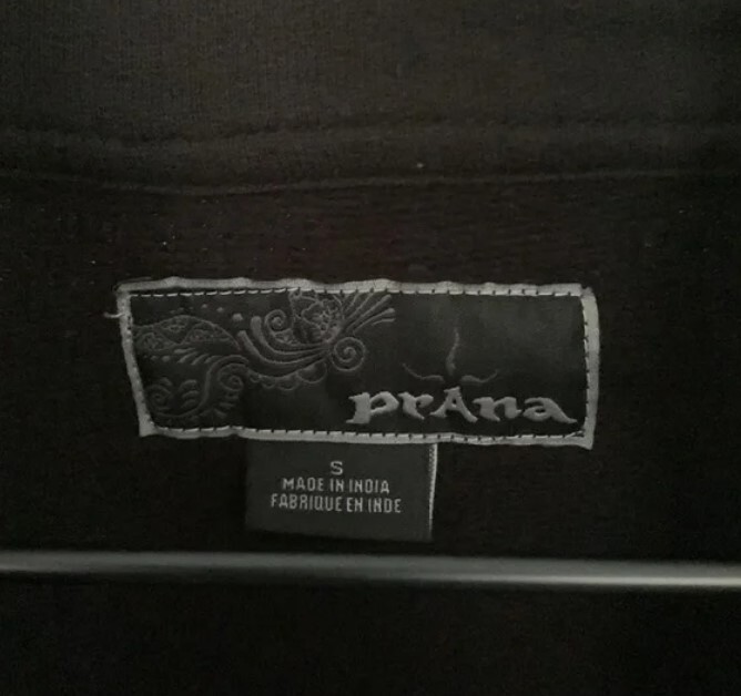 PrAna full button down black jacket, Sweatshirt m… - image 3