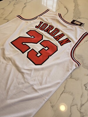 Michael Jordan #23 White Chicago Bulls 97-98 Mitchell Ness Extra