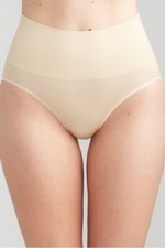 yummie by Heather Thomson Nude MIA Stretch Cotton Seamless Shaping Brief - S/M