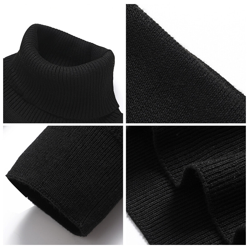 Men's Turtleneck Sweater - Spring & Autumn New Casual Personality Knitted Sweater (TM6)(CC3)(F100)
