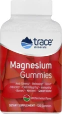 Trace Minerals | Magnesium Gummies (120ct)Watermelon| 84 mg Magnesium exp. 1/26