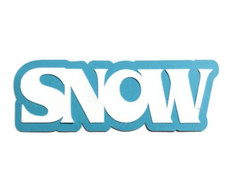 Snow Cardstock Words with Backgrounds Die Cuts Scrapbook Card Making 6 Piece