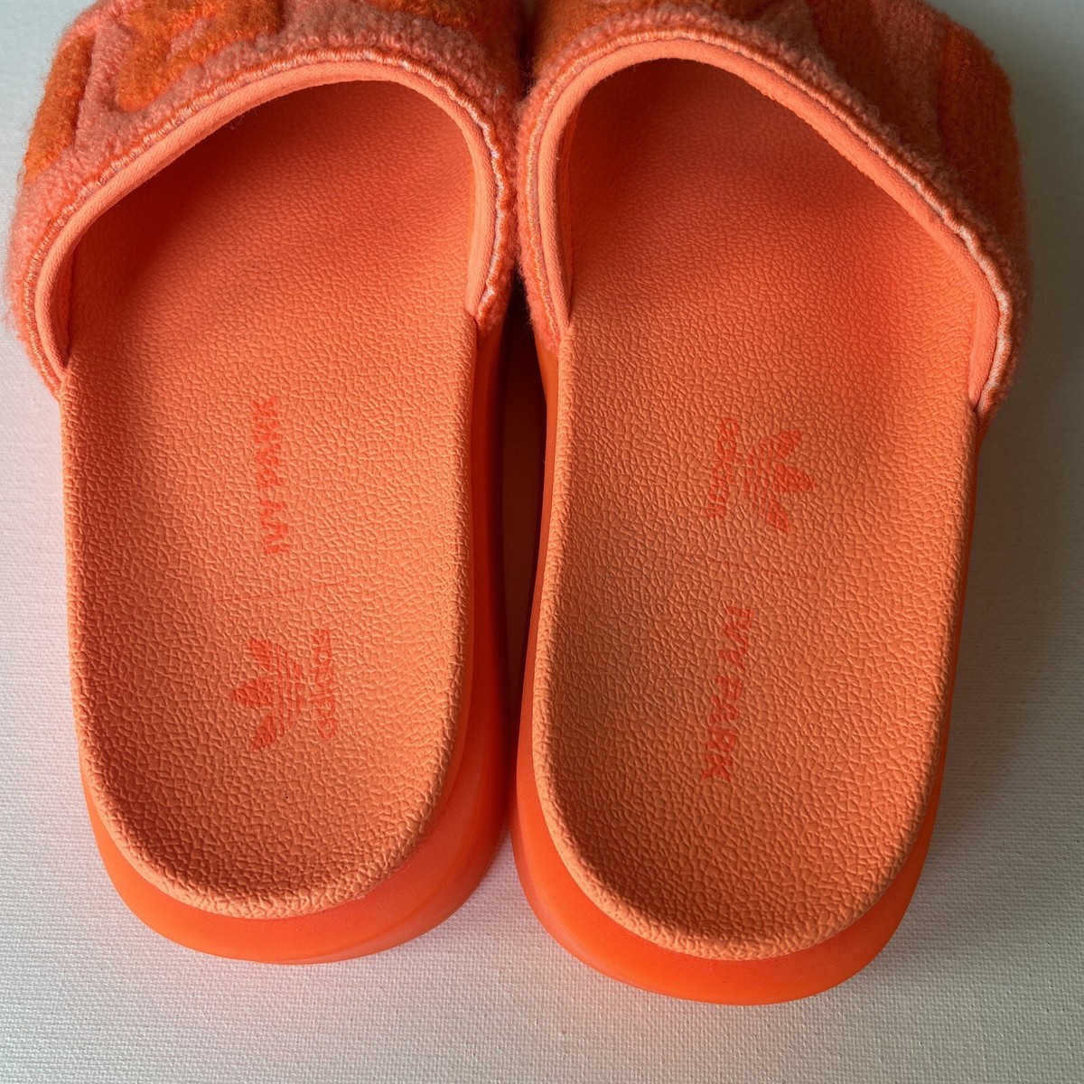Adidas IVY Park Terry Slides Mens 7 Orange Beyonce Sandals IVY Park x Adidas Originals Orange Slide | Mercari main image 2