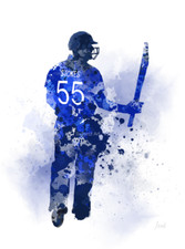 KUNSTDRUCK Ben Stokes Illustration, Cricket, England, Sport, Geschenk