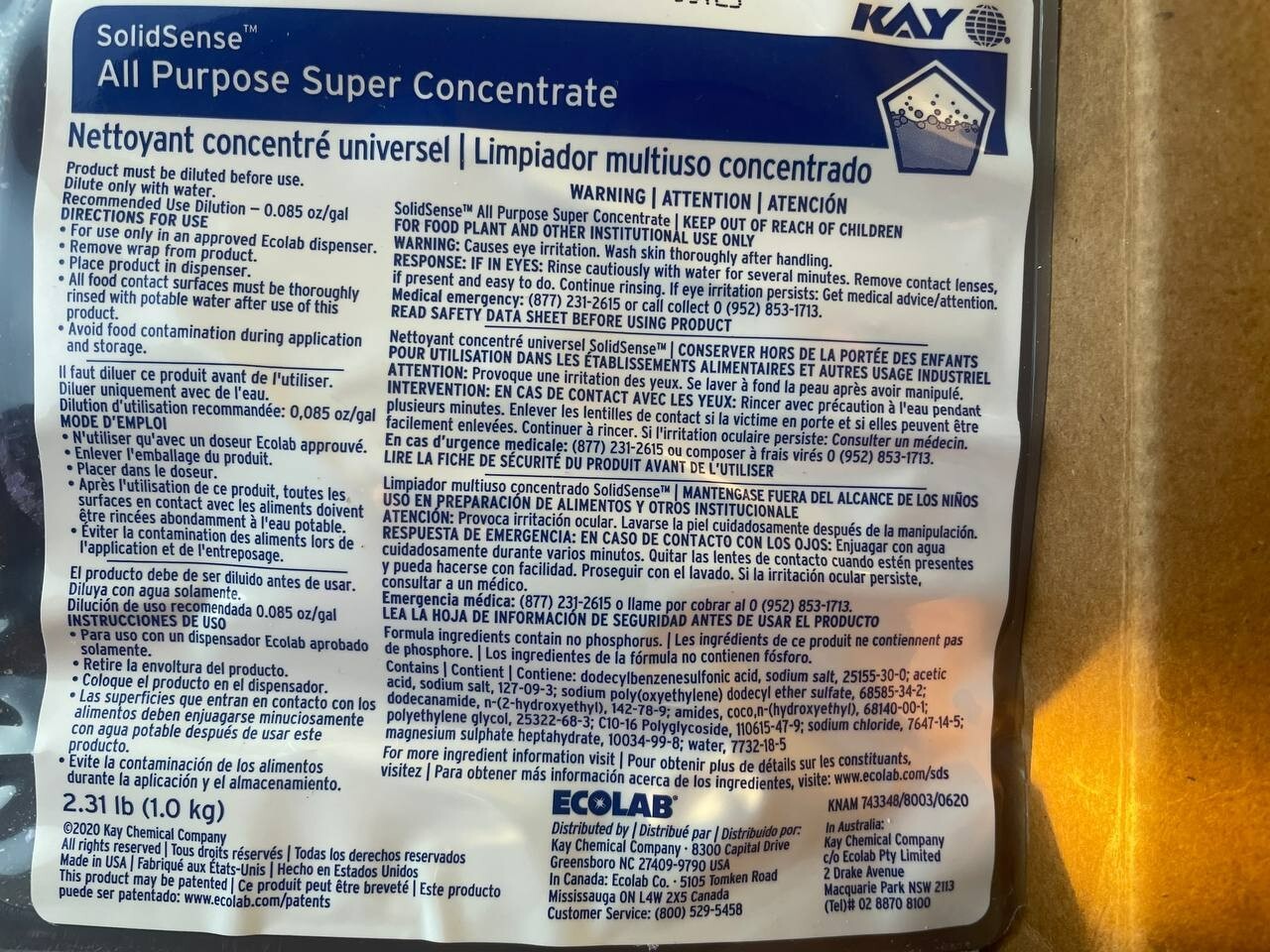Solid Sense All Purpose Super Concentrate eBay