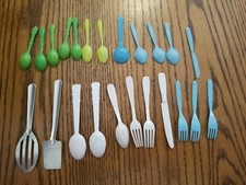 Vintage Accessory Lot of 23 Kitchen BBQ Plastic and metal Utensils