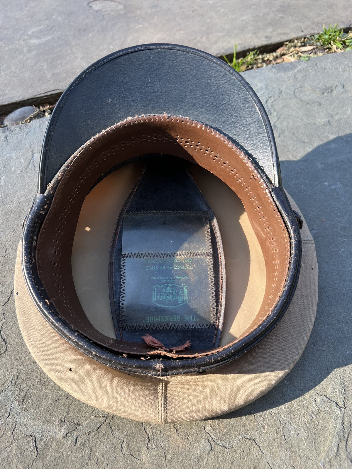 Korea era USMC Officer Khaki/Tan Service Barracks Cover WW2 Sterling