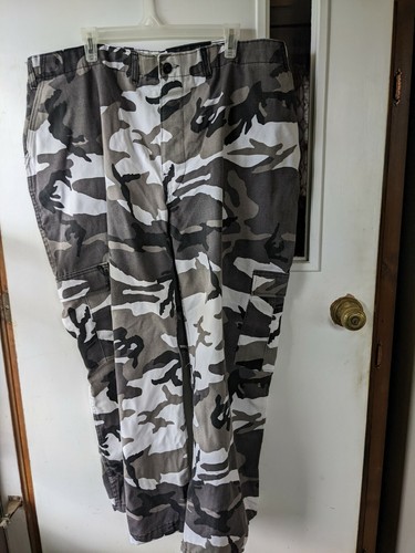 Rothco-Men Camo Pant-Black/White-Cargo 