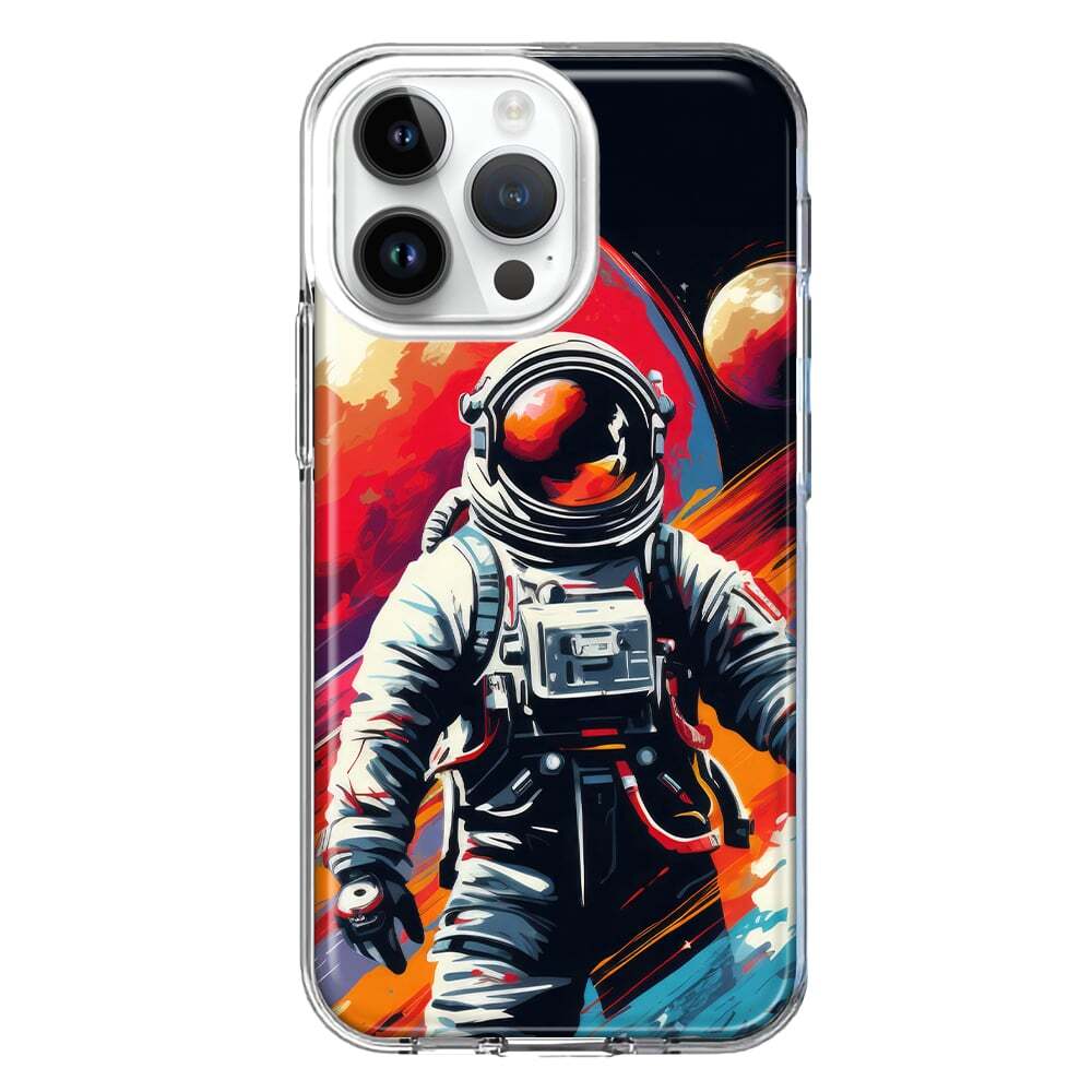 Mundaze Case for Apple iPhone 15 Pro Astronaut Mars Pop Art