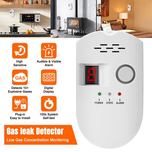 Natural Gas Leak Detector, Carbon Monoxide Detector with Audible & Visual Alarm - Picture 3 of 14