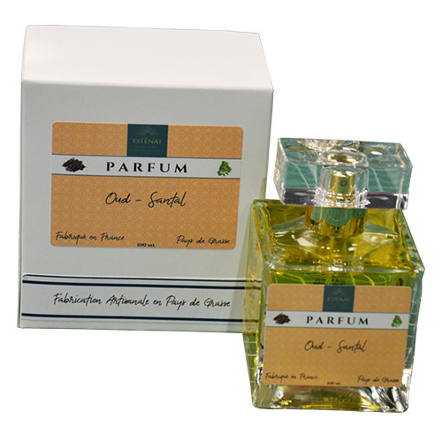 Oud santal parfum pour femme Esténat effluves boisées de Grasse 100ml