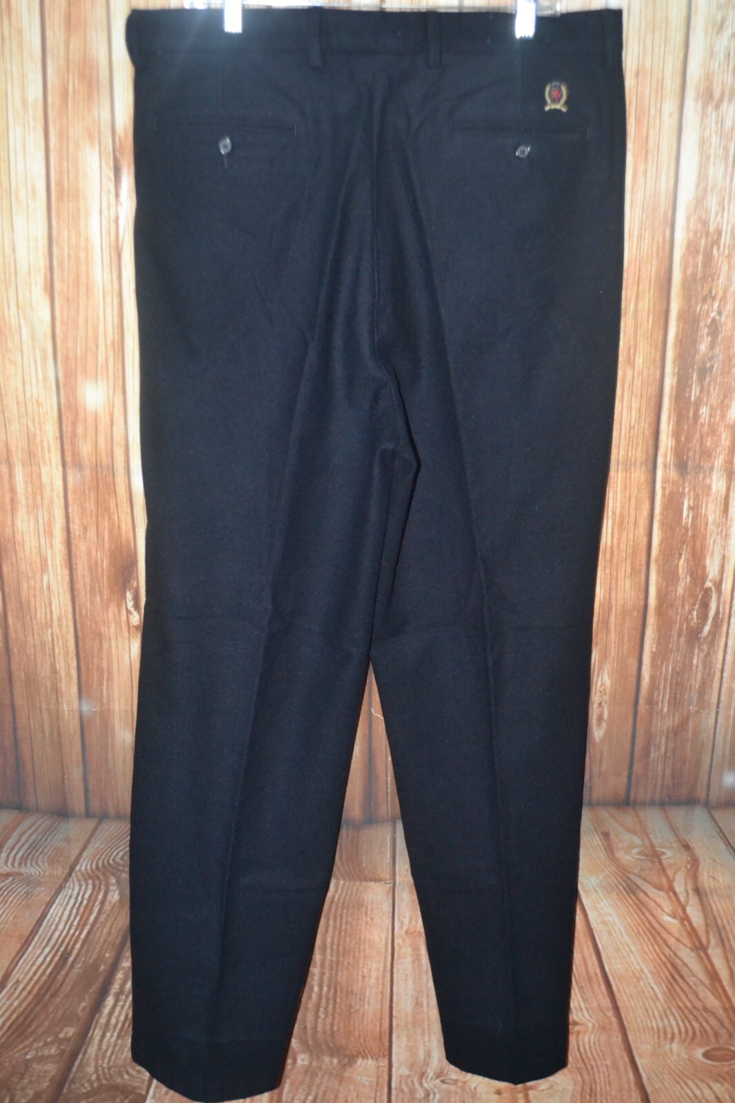 Vintage Tommy Hilfiger Men Wool Nylon Pleated Dress Pants Size 38x35 thumbnail 10