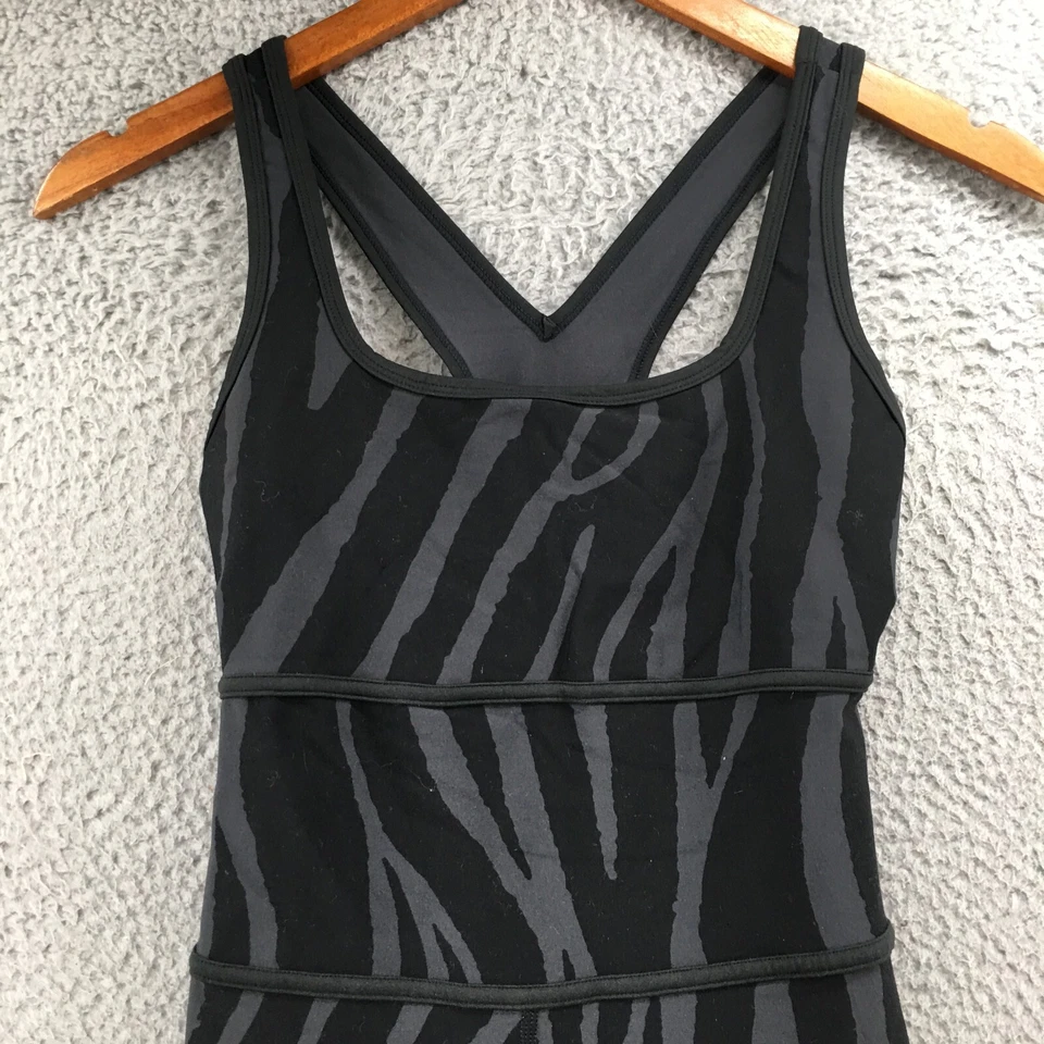 Macacão Feminino Diane Von Furstenberg Corpo Inteiro XS Preto Corrida Costas Elásticas - Imagem 3 de 4