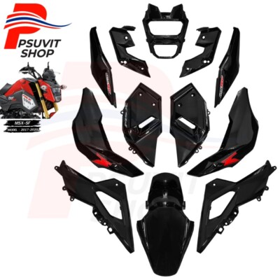 Fairing Set ABS For HONDA MSX-125SF MSX-SF125 2016-2020 (14 pcs) Gloss Black