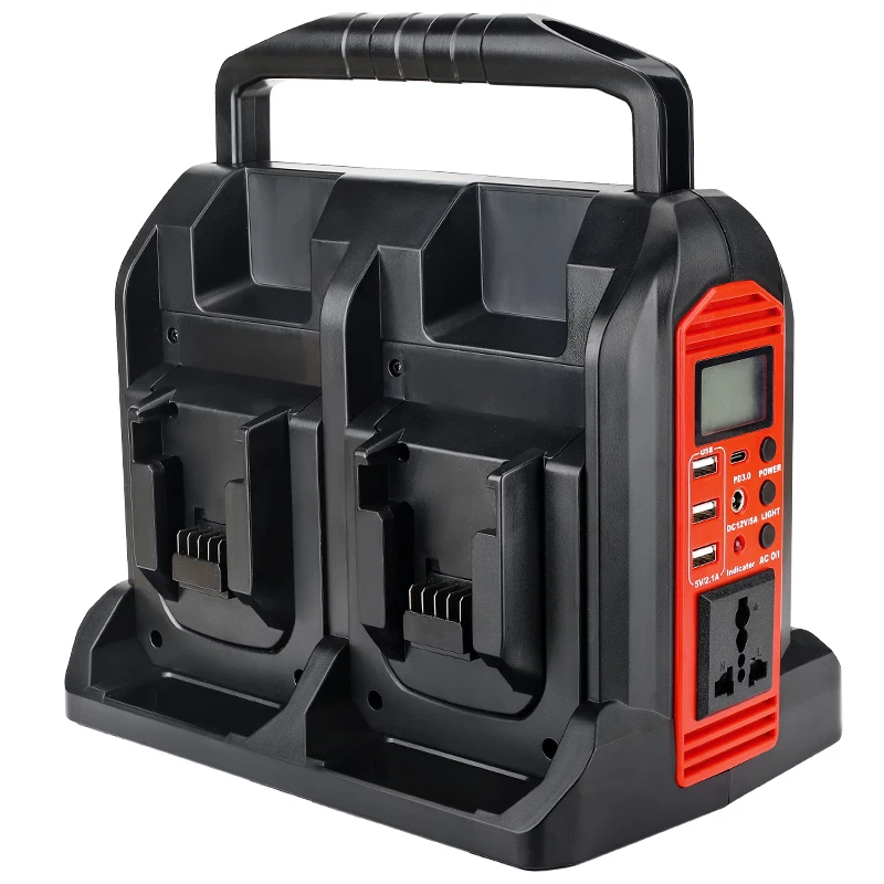 JHJQZCYG 350W M18 Power Supply Inverter für Milwaukee 18V Akku zu AC 230V & 3 USB Port