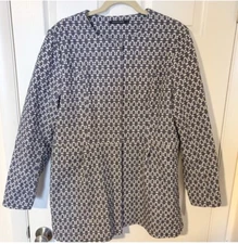 Monoprix Femme Coat French Marine Tweed Jacket Size EU 44 (Women’s Large)