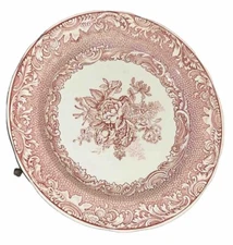 VTG Spode Archive Red/Pink  ‘Byron Groups’ England 10 1/8” Engraved Copper Plate