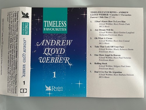 Reader's Digest - Timeless Favourites - Andrew Lloyd Webber Cassette Tapes x 3 - Picture 16 of 23