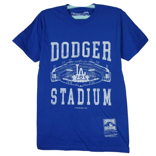 LA Dodgers Mitchell & Ness MLB S Small Shirt Dodger Stadium Blue White NWT