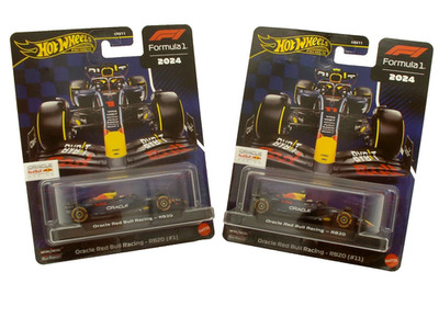 Hot Wheels Premium 1:64 Oracle Red Bull Racing RB20 #1 & #11 2er Set