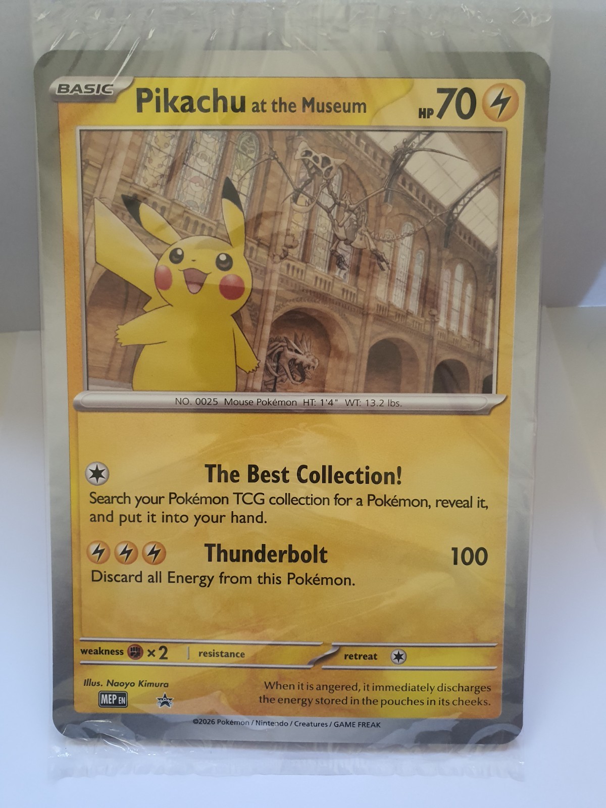 Pokémon Pikachu At The Museum - Jumbo Promo card - *Sealed*