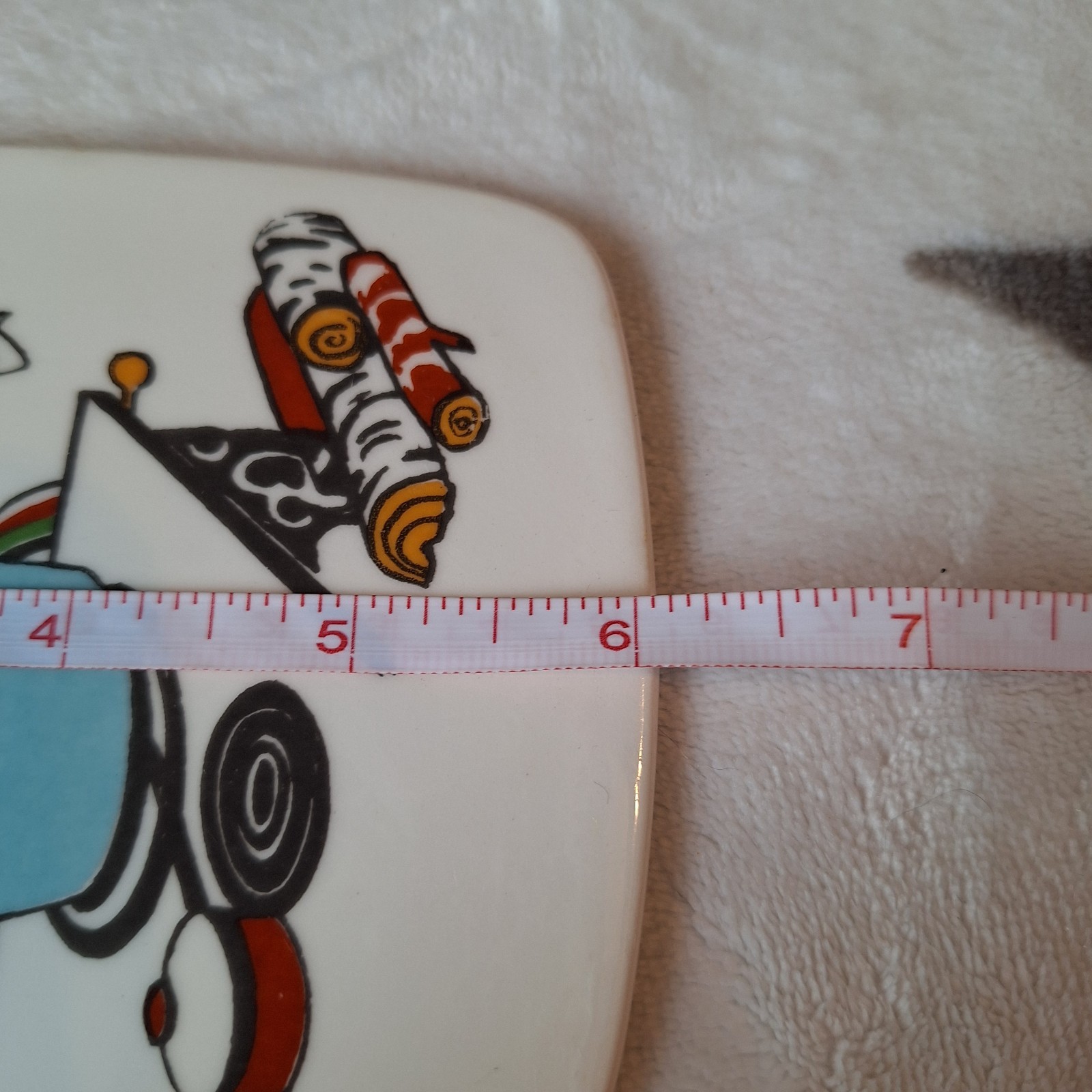 Vintage Norwegian Figgjo Flint Torskefisk Wall Plaque Woman Cooking Kitchen