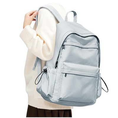 Light Blue Backpack School Women Girls Waterproof Bookbag High School Men Bag