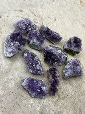 Bulk Natural Amethyst Clusters- Beautiful 10 Pc Uruguay Amethyst Crystals