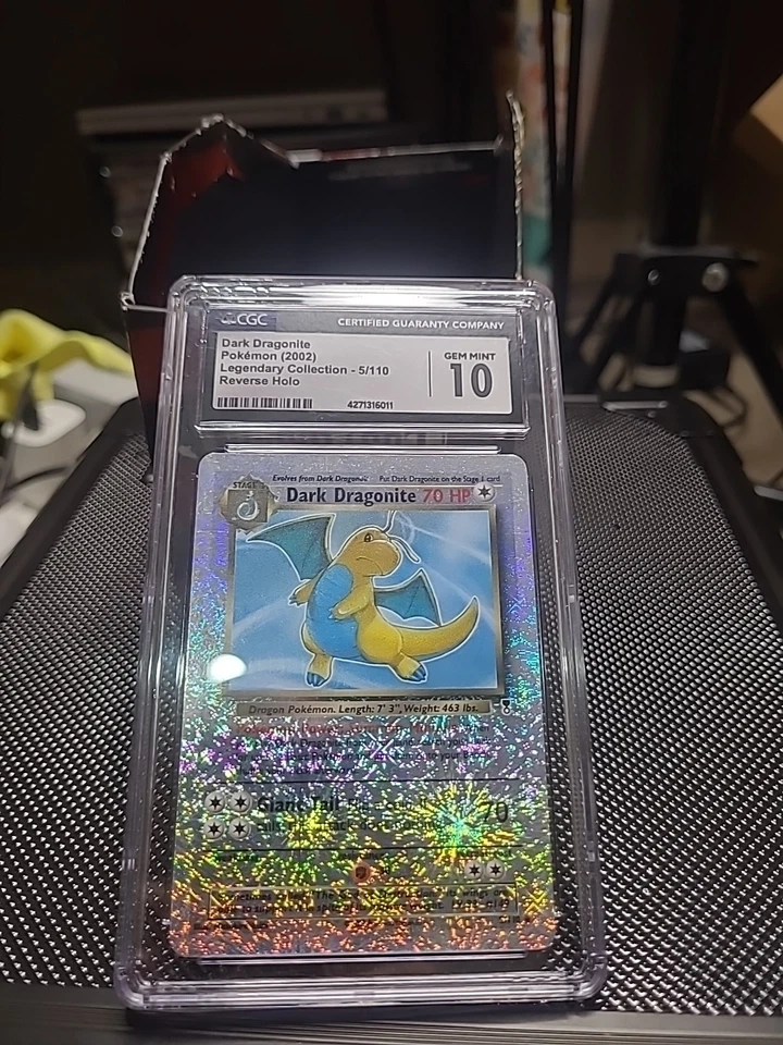 Dark Dragonite Legendary Collection Reverse Holo #5 Pokemon 2002 CGC 10 - Image 2 of 4