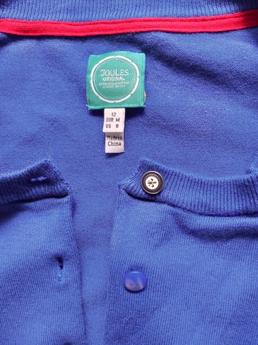 JOULES ORIGINAL CARDIGAN SIZE 12. BUTTON FASTENING. 3/4 SLEEVES. EXCELLENT COND - Picture 3 of 5