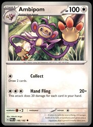 Ambipom 146/182 Paradox Rift Uncommon NM