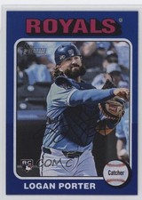 2024 Topps Heritage High Number Dark Blue Border Logan Porter #625 lh0