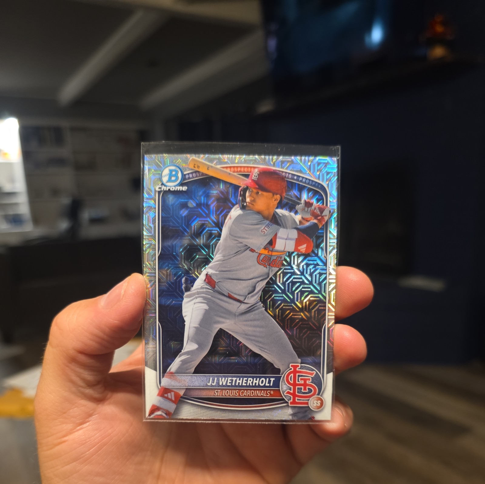 JJ Wetherholt 2025 Bowman 1st Chrome Prospects #BCP-241 Mega Box Mojo Refractor