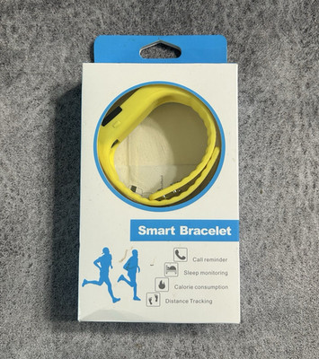 Smart Bracelet OLED Activity Tracker Wristband Bluetooth Waterproof Yellow