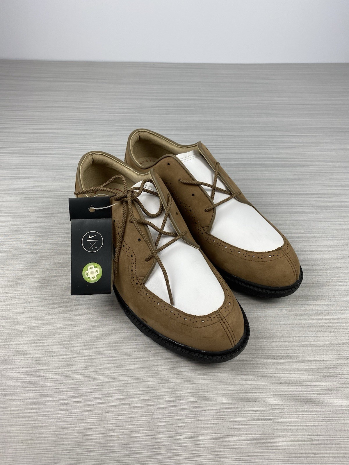 Nike Air Golf Brown Leather Golf Shoes Womens Size 6.5 No Spikes New READ